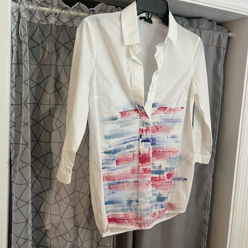 Peserico White Shirt 38 Made in Italy
